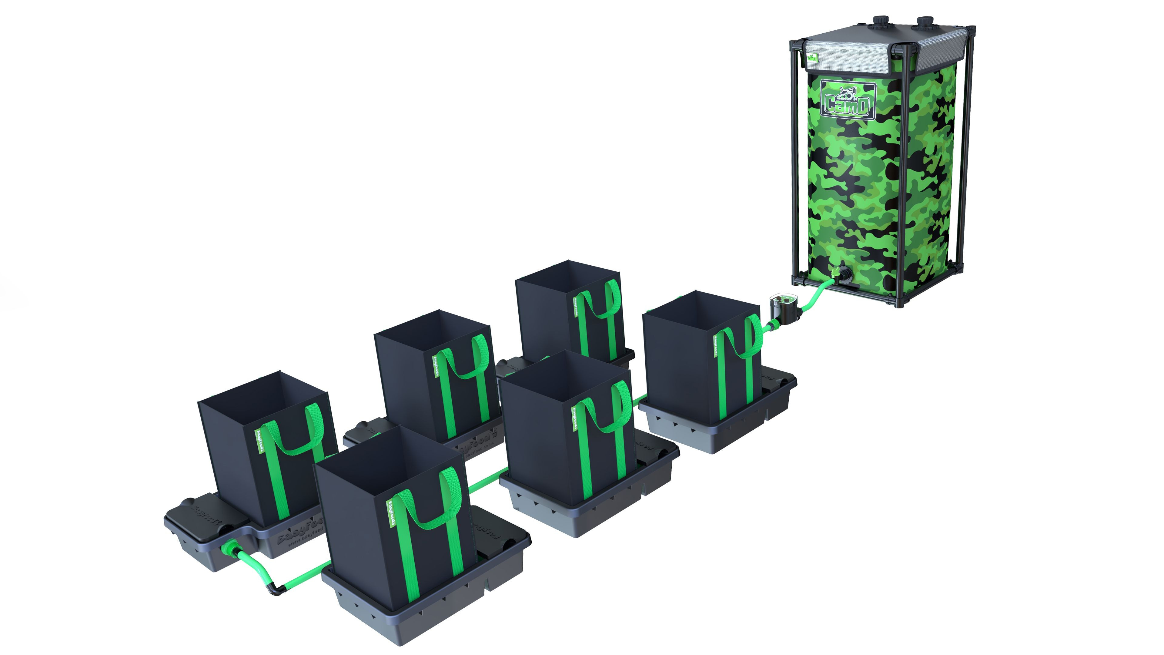 Alien Hydroponics Easy Feed - 16L Töpfe für 6 Pflanzen