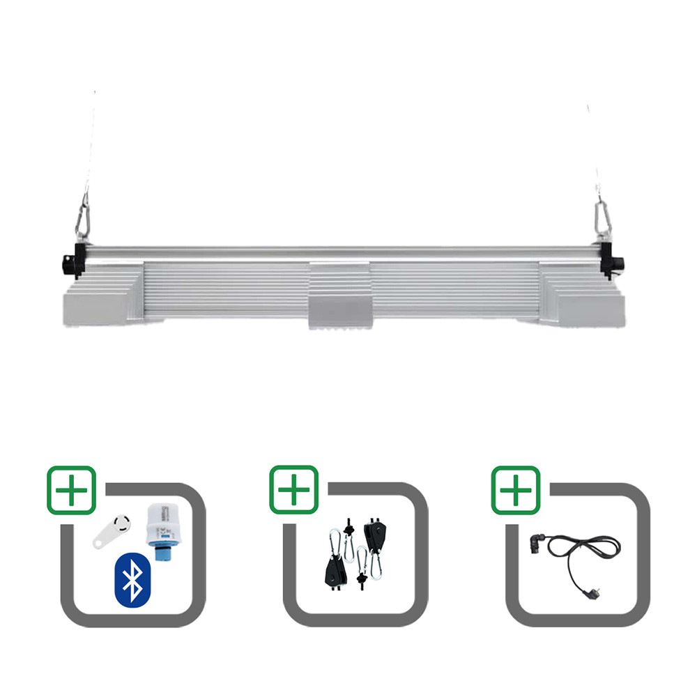 SANlight EVO 3-80 1.5 200W Sparset mit Bluetooth-Dimmer + Netzkabel + Aufhängung