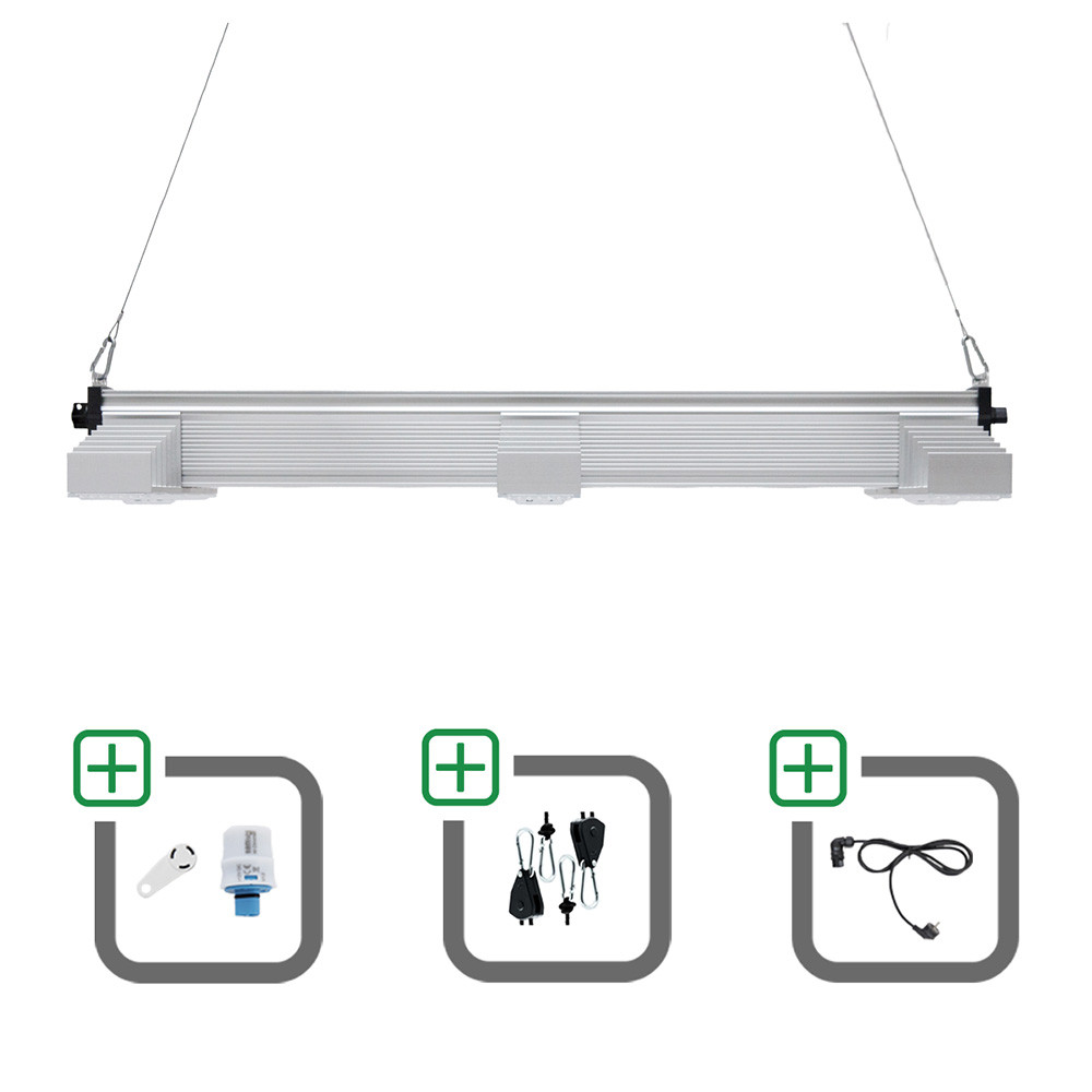 SANlight EVO 3-100 1.5 200W Sparset mit Magnet-Dimmer + Netzkabel + Aufhängung
