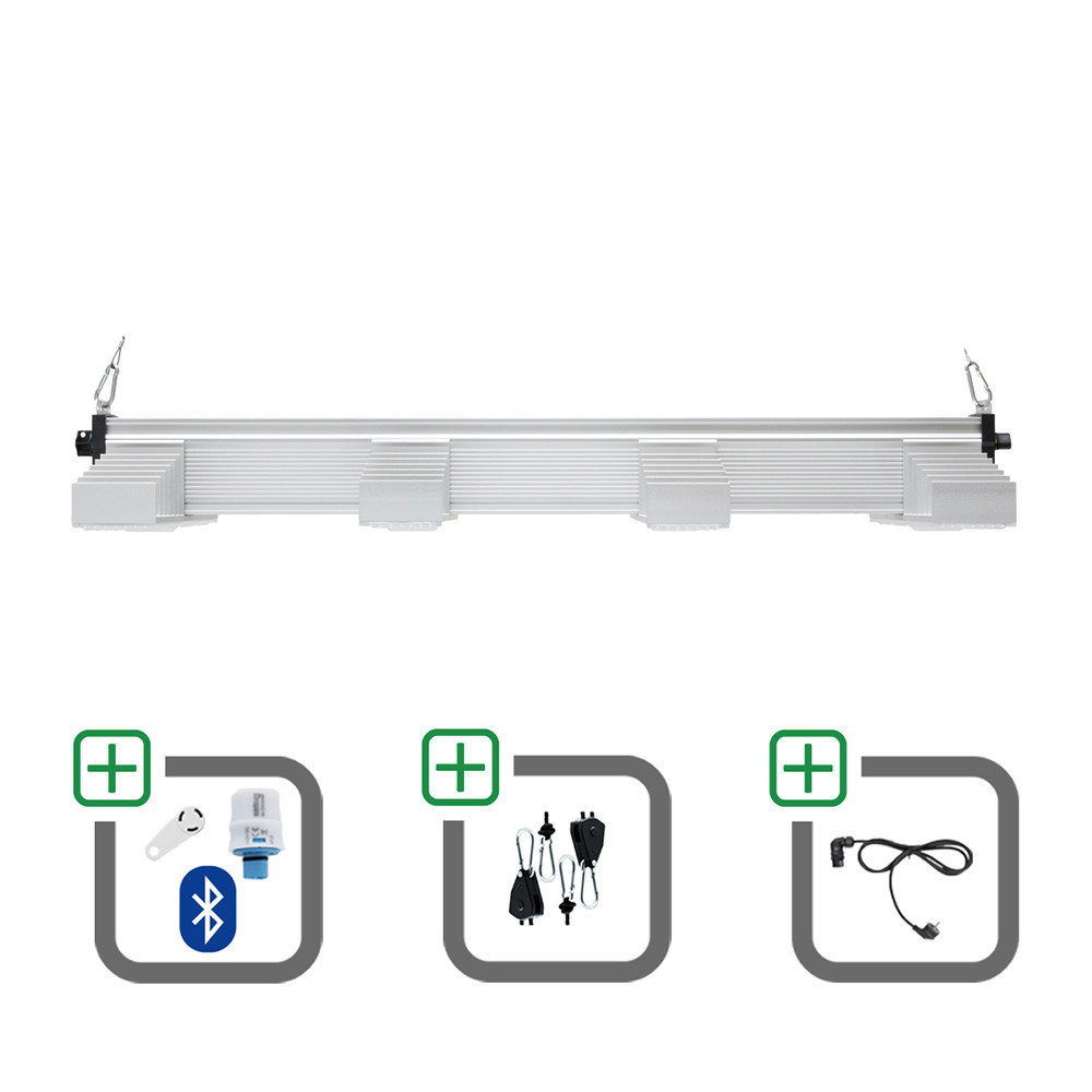 SANlight EVO 4-100 1.5 265W Sparset mit Bluetooth-Dimmer + Netzkabel + Aufhängung