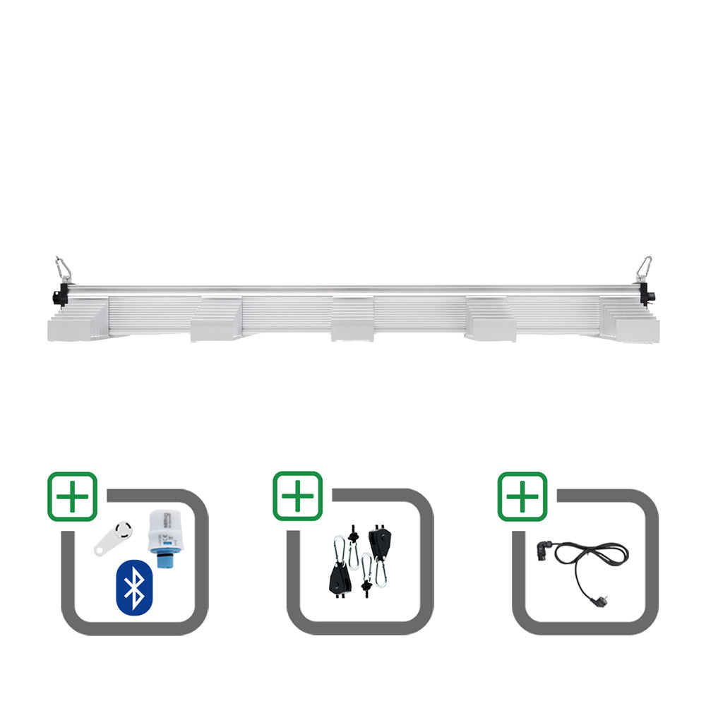 SANlight EVO 5-120 1.5 340W Sparset mit Bluetooth-Dimmer + Netzkabel + Aufhängung