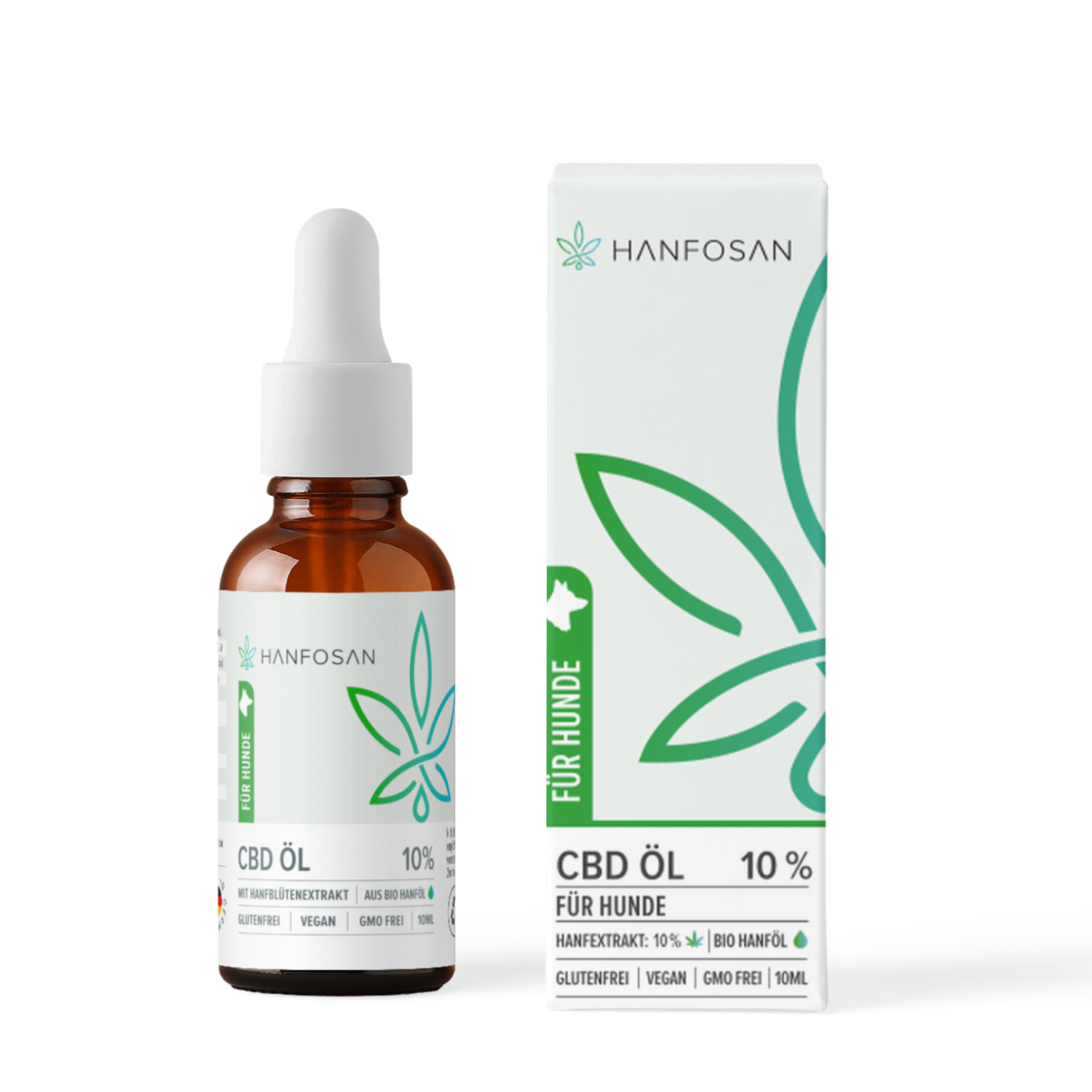 CBD Premium Öl für Hunde 10 % · 10 ml