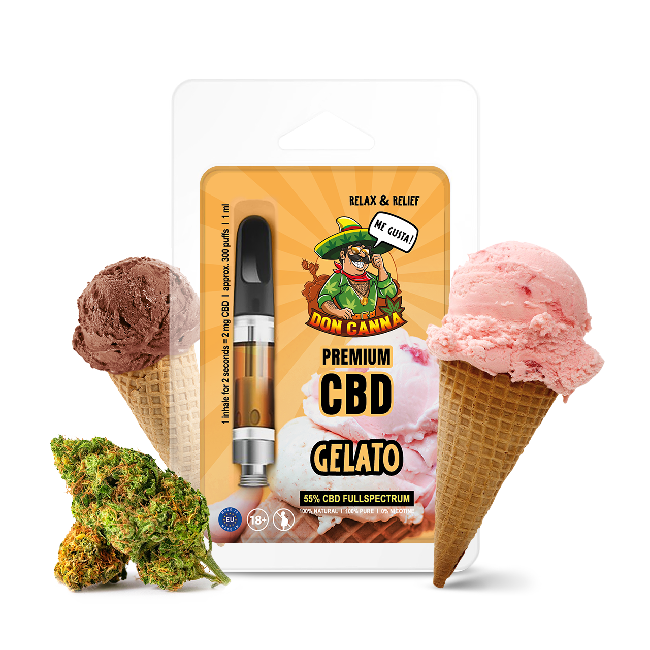 Premium CBD Liquid Gelato · 1 ml