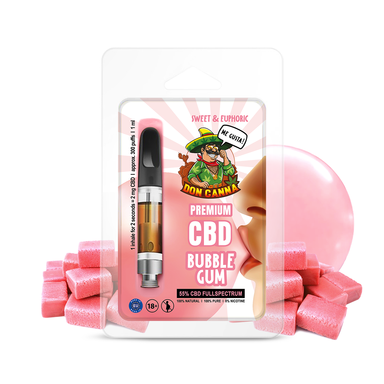 Premium CBD Liquid Bubble Gum · 1 ml