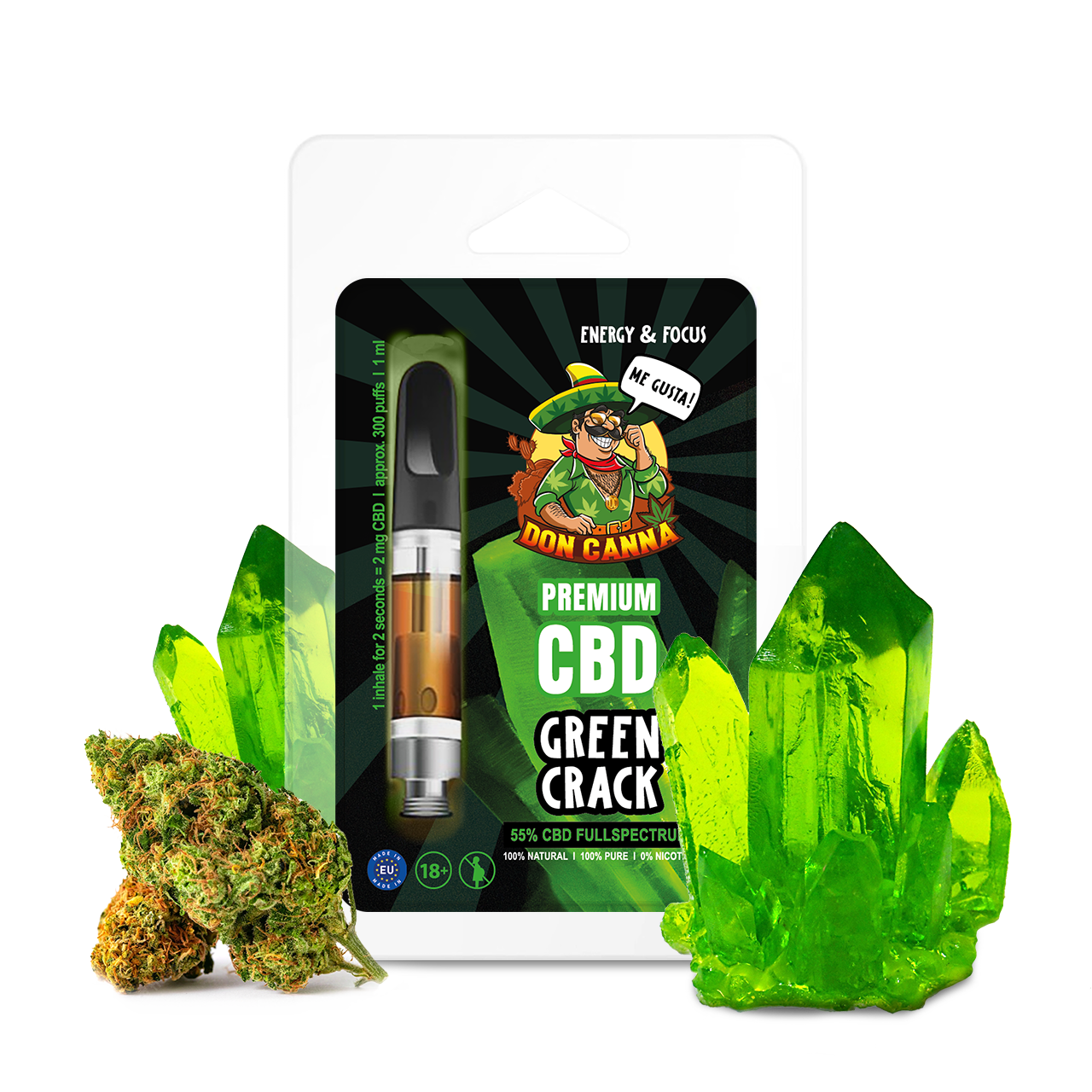 Premium CBD Liquid Green Crack · 1 ml