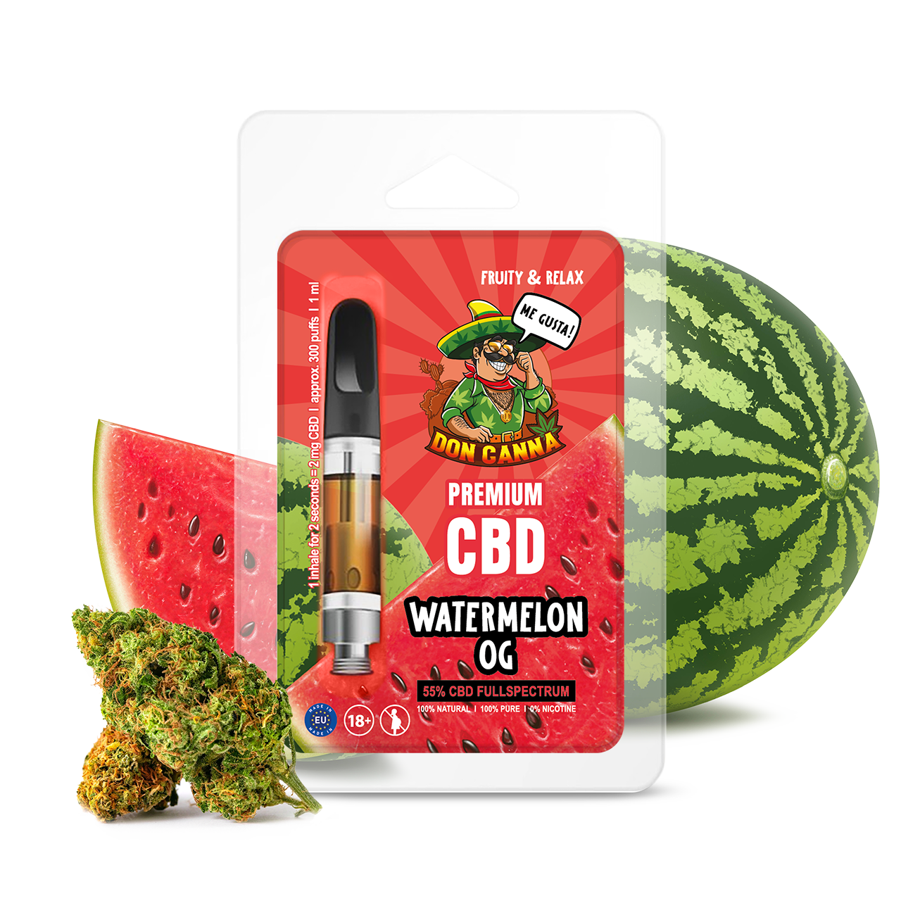 Premium CBD Liquid Watermelon · 1 ml