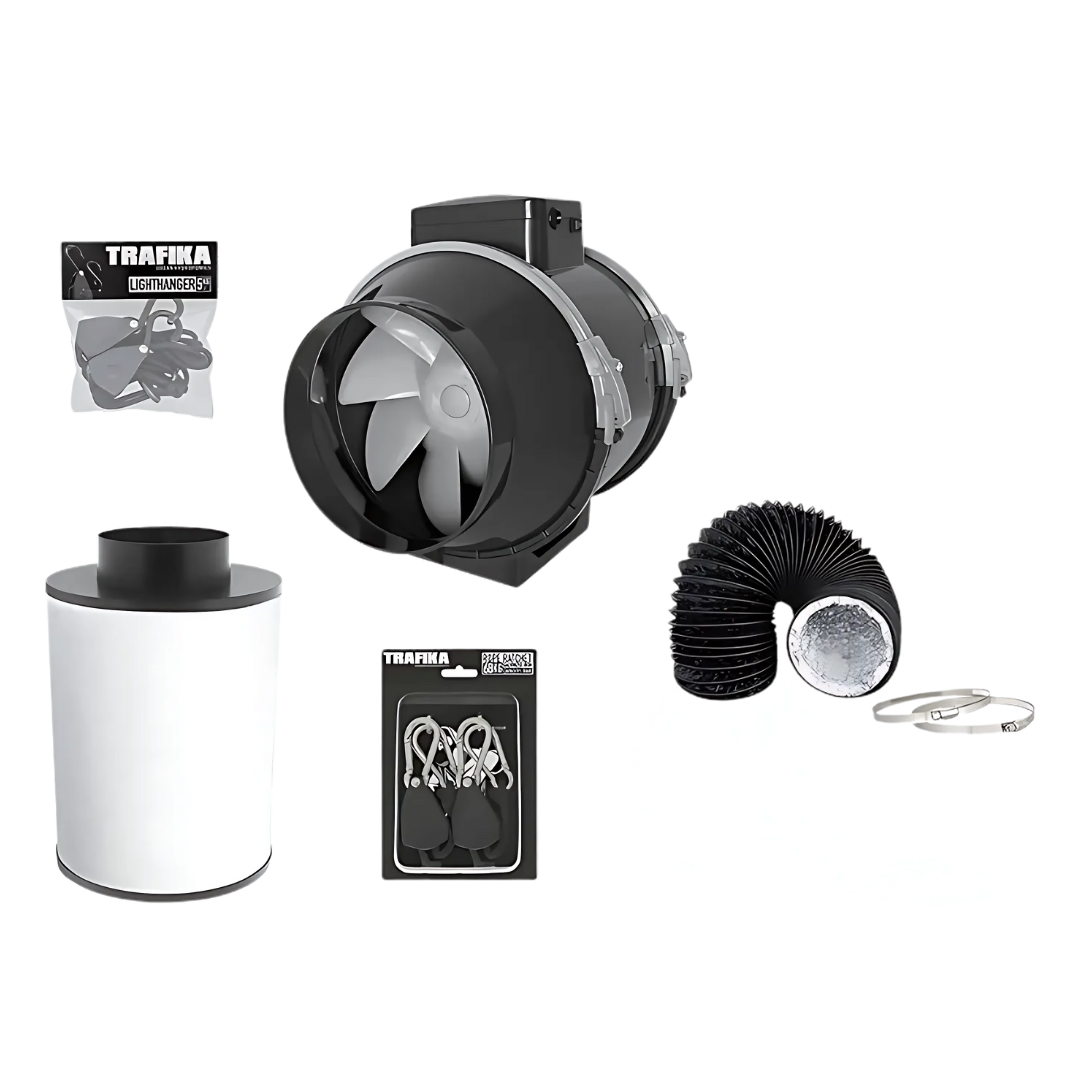 Trafika Lüfter + Aktivkohlefilter - 125mm/250m3h