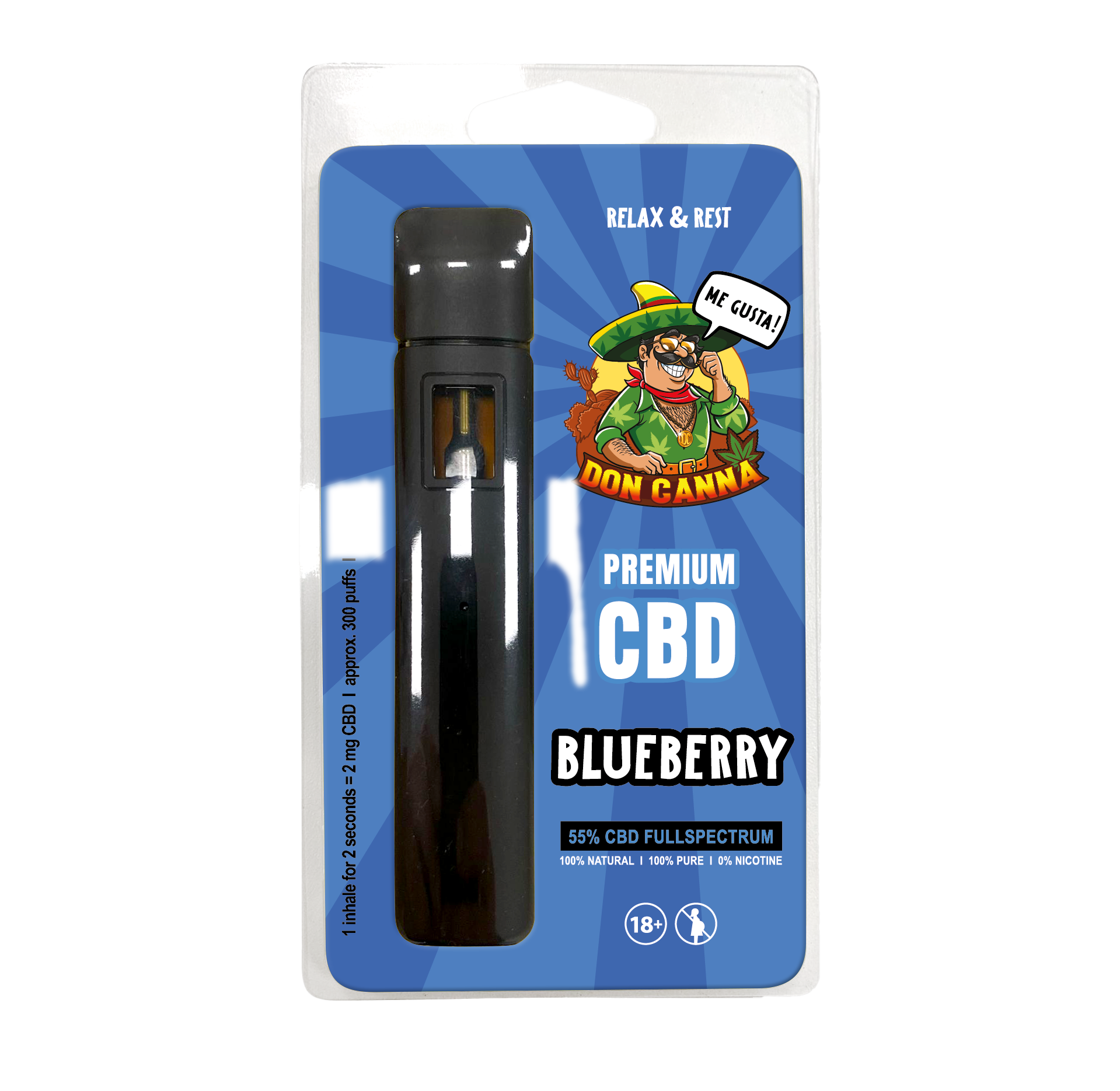 Premium CBD Liquid Blueberry · 2 ml