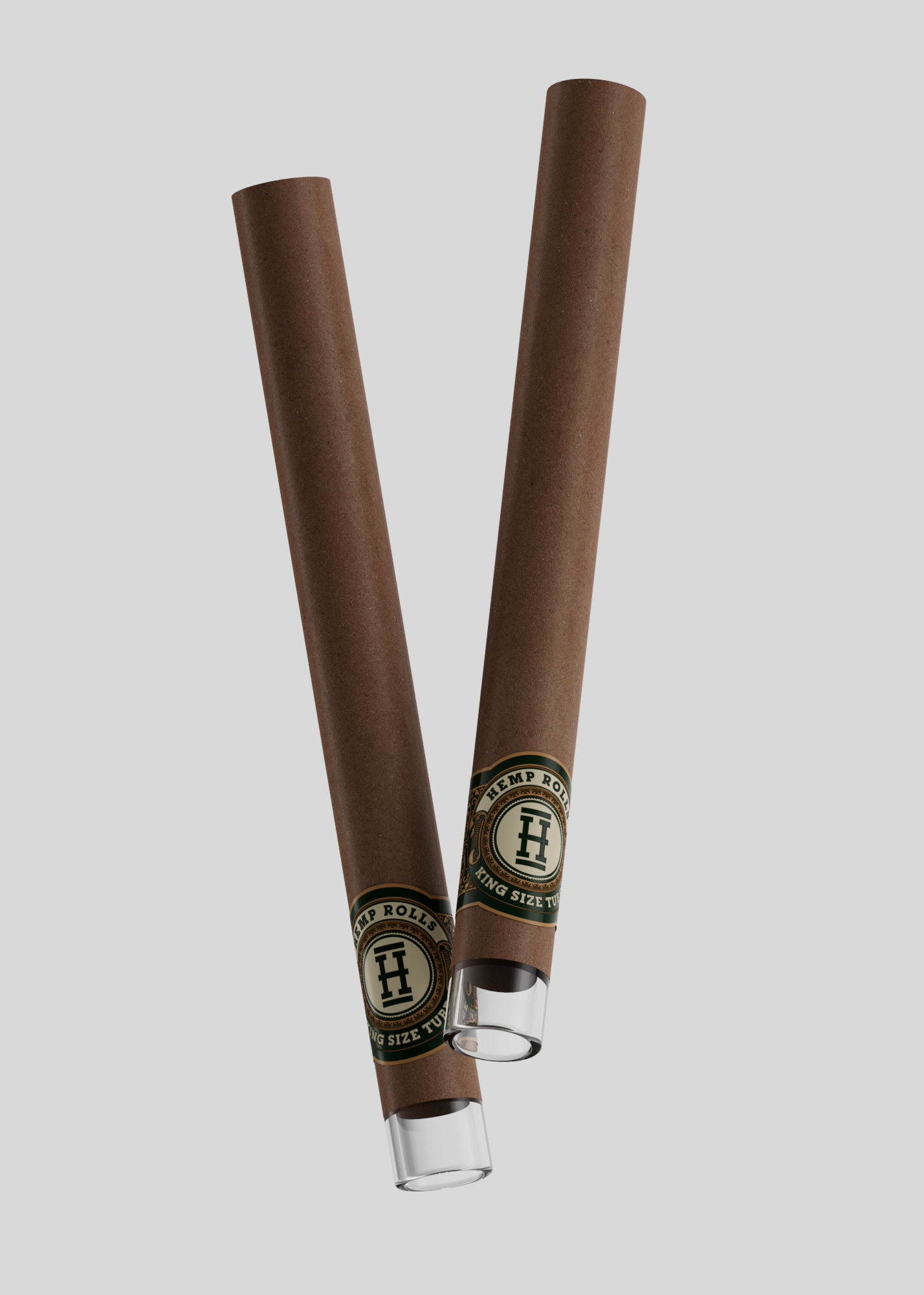 King Size Rolls + Glass Tip | 2PK - HEMPER