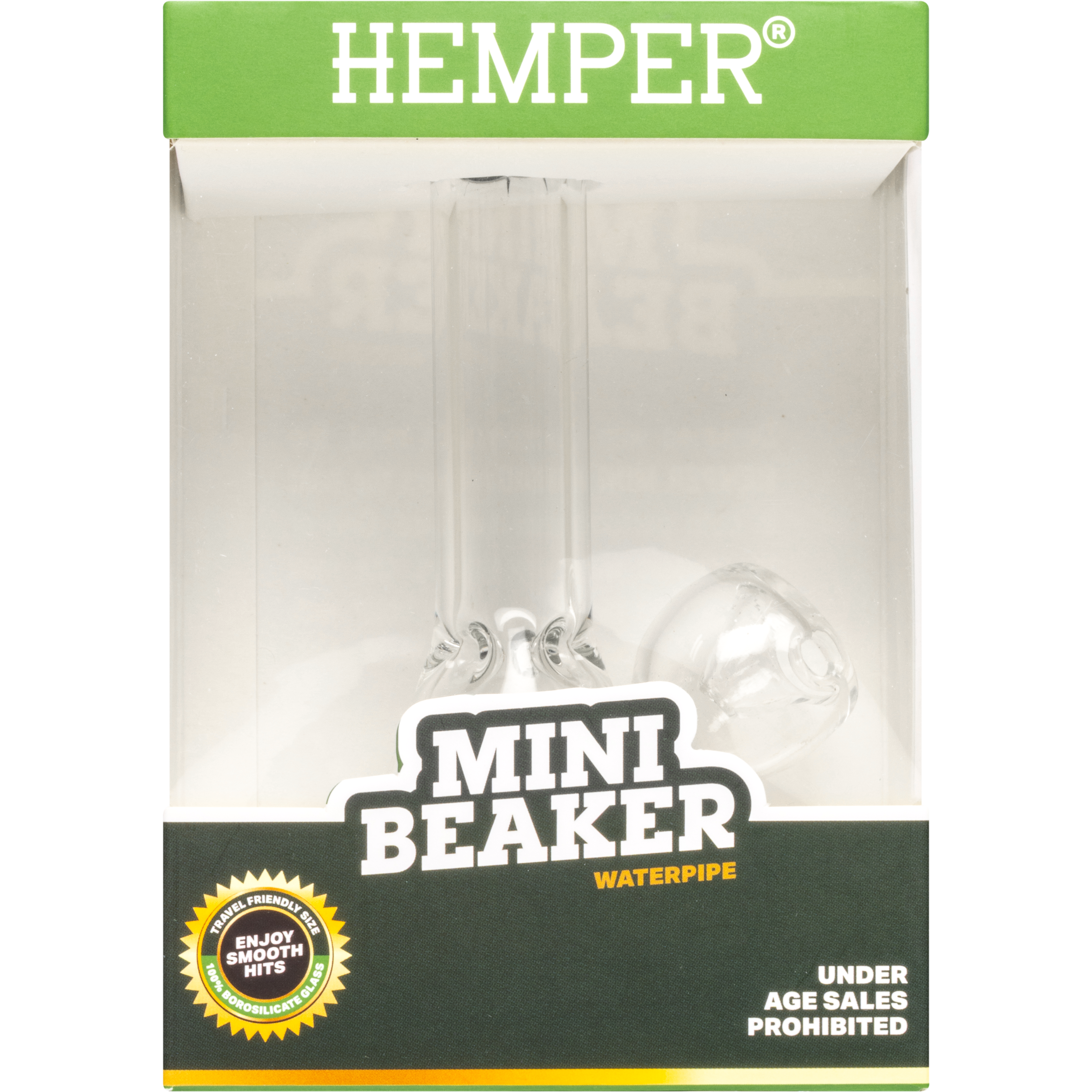 Mini Beaker Bong Display 4 Count - HEMPER