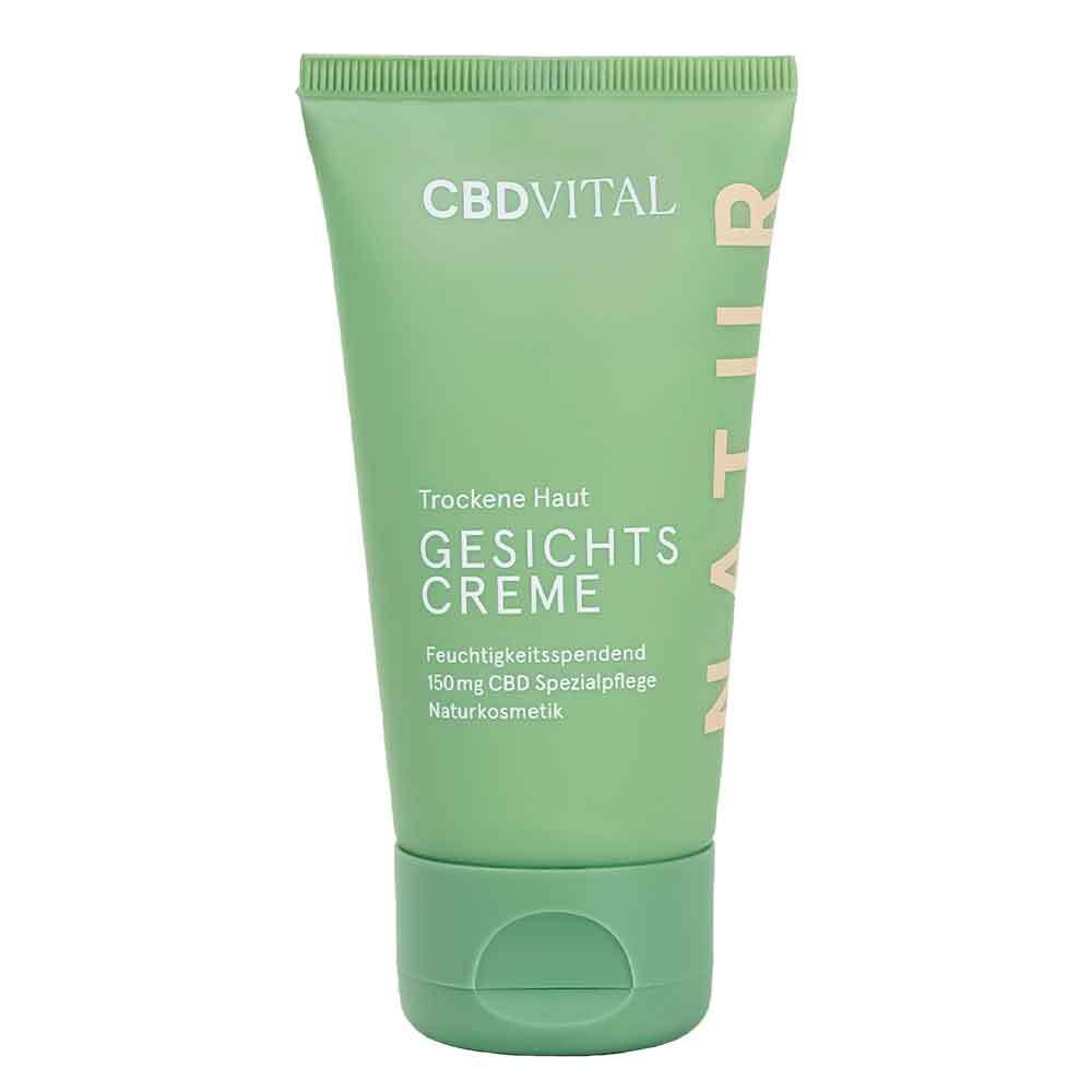 CBD VITAL Gesichtscreme Trockene Haut mit 150mg CBD