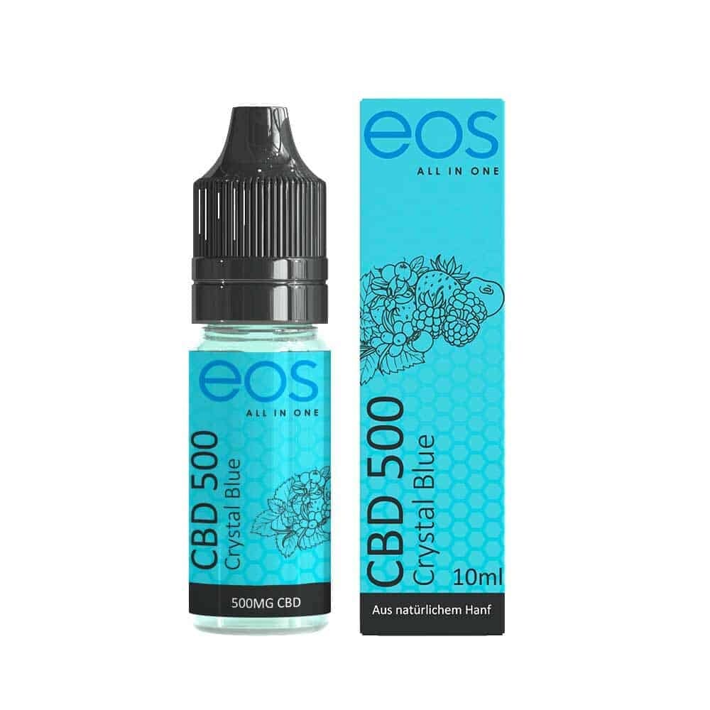 eos CBD Liquids 500mg 10ml - Crystal Blue