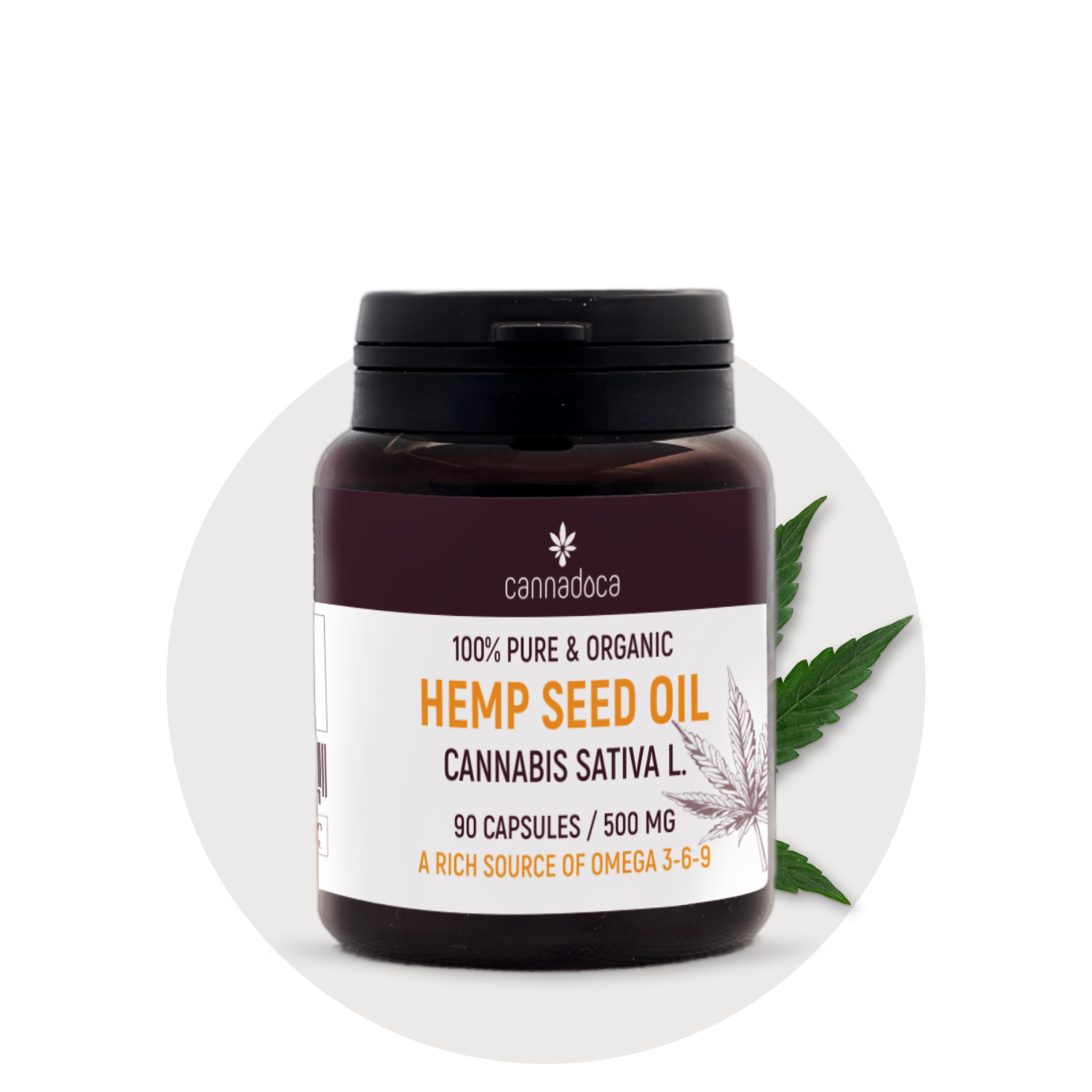 Hanfsamenöl Kapseln (500 mg)