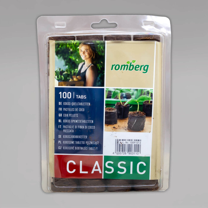 Kokos Quelltabletten, ø 36 mm, 100 Stk.