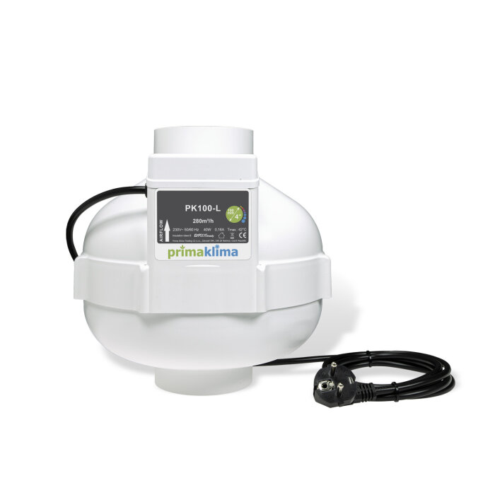 Prima Klima PK100-L Abluftventilator, 280 m³/h, 100mm Anschluss