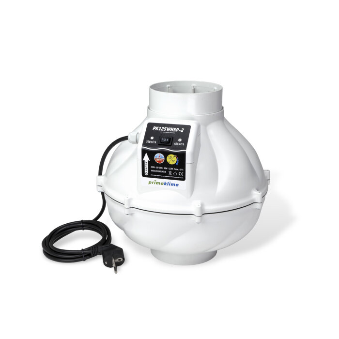 Prima Klima Whisperblower Abluftventilator PK125-WHSP-2, 360/460 m³/h