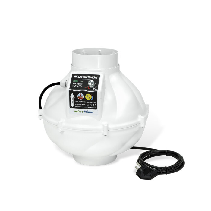 Prima Klima Whisperblower Abluftventilator PK125-WHSP-ESM, 450 m³/h