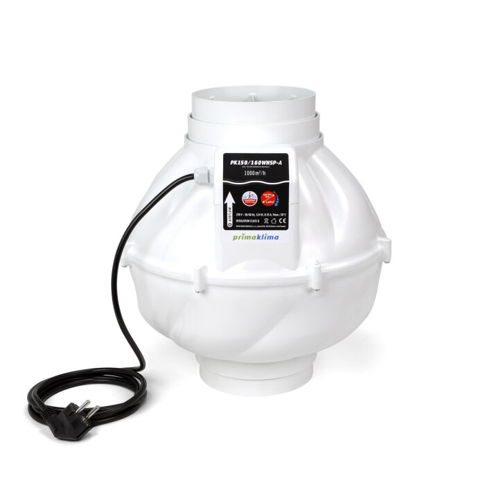 Prima Klima Whisperblower Abluftventilator PK160WHSP-A, 1000 m³/h