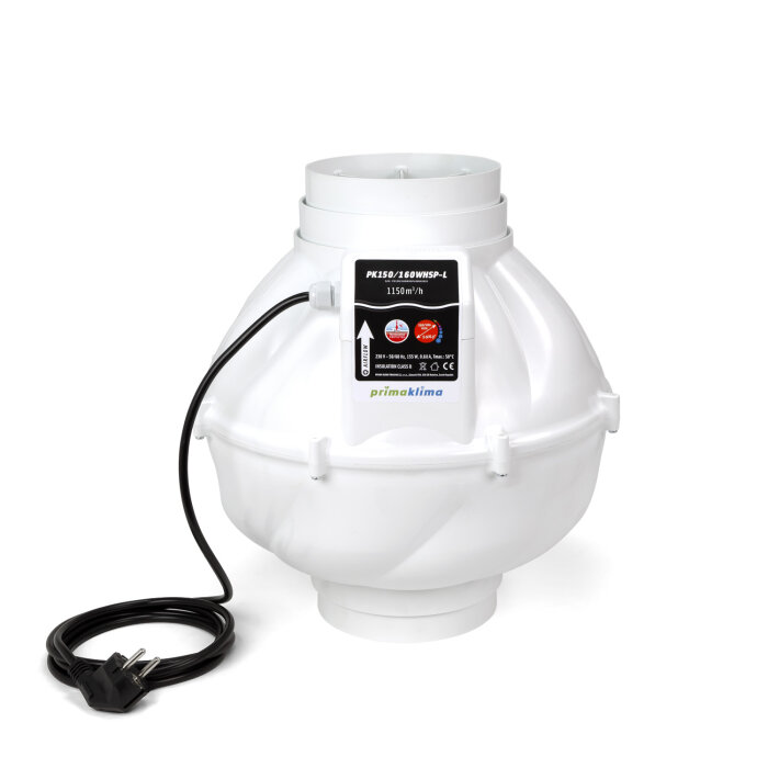 Prima Klima Whisperblower Abluftventilator PK160WHSP-L, 1150 m³/h