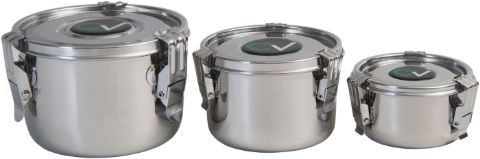 CVault, luftdichter Aufbewahrungsbehälter aus Edelstahl, 4L