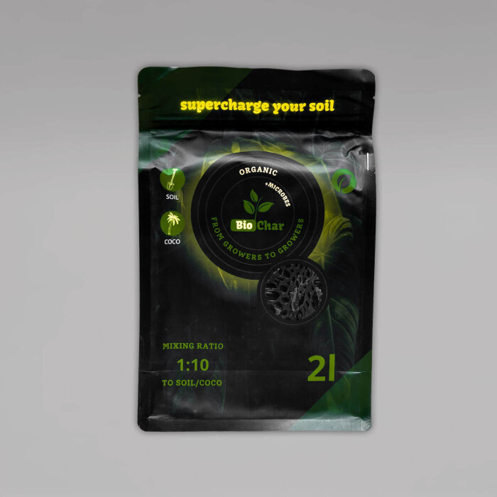 Biochar + Microbes, Bodenverbesserer mit Pflanzenkohle und Mykorrhiza