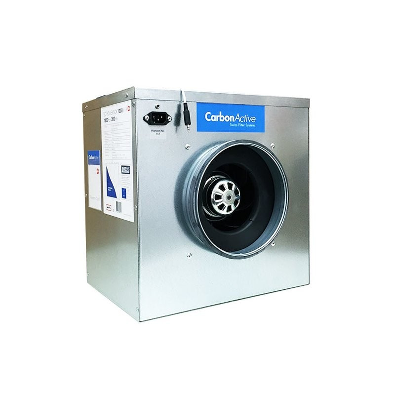 CarbonActive EC Silent Box 280m³/h 125mm 450 Pa