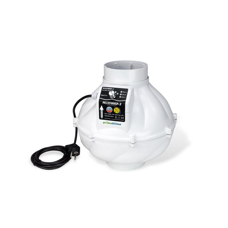 Prima Klima Whisperblower 3-Speed AC-Ventilator 125mm 530m³/h (PK125WHSP-3)