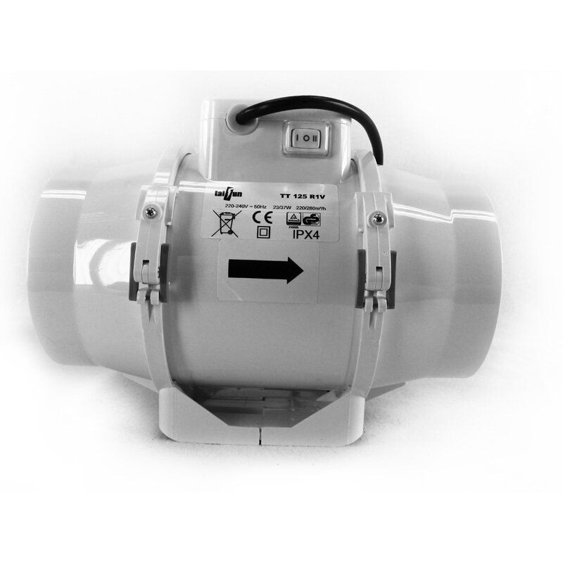 Taifun 2 Speed Inline Ventilator 280m³/h 125mm Flansch