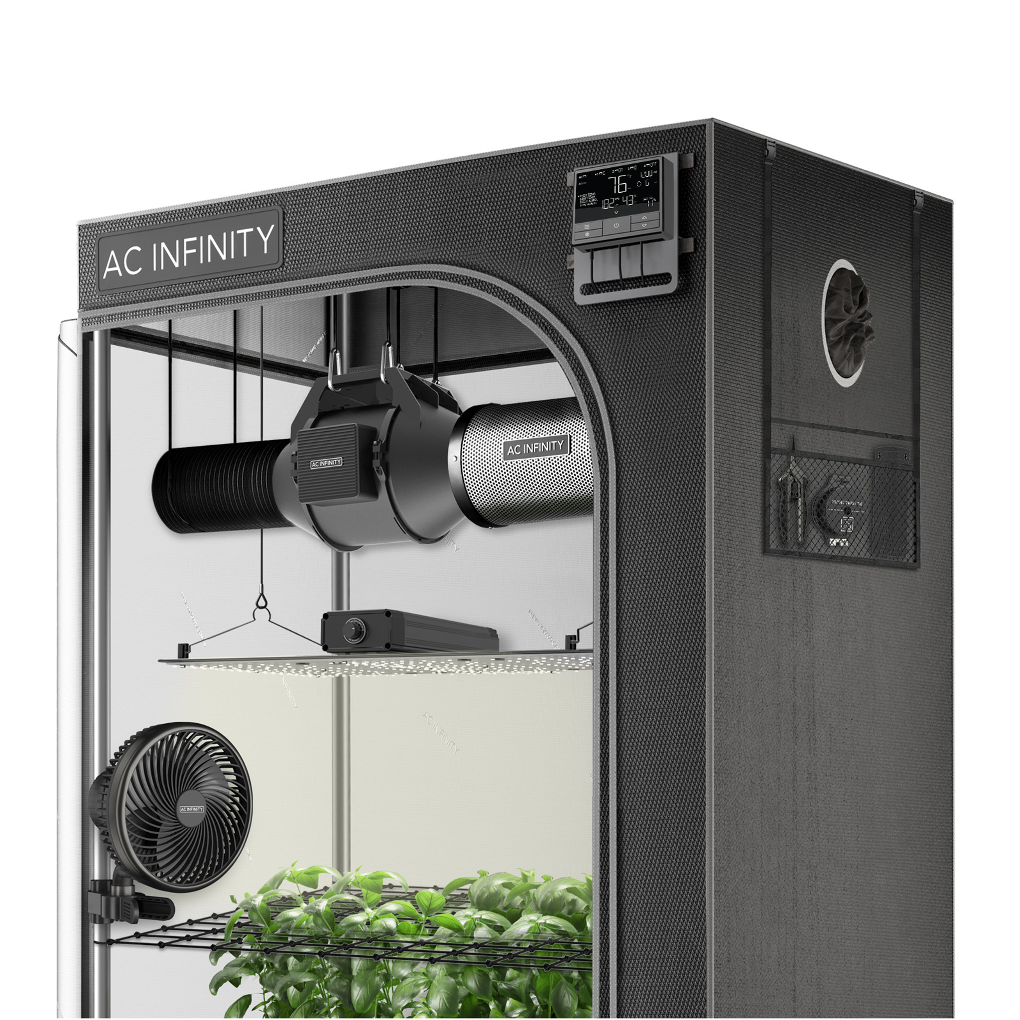 AC Infinity Advance Grow Zelt-System 60x120x180 220W, 3 Pflanzen-Set