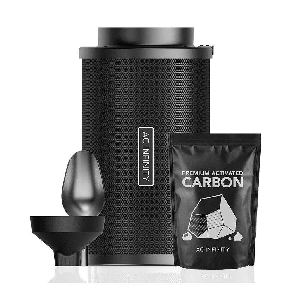 AC Infinity Nachfüllbares Aktivkohlefilter-Set mit Nachfüllpackung 200mm