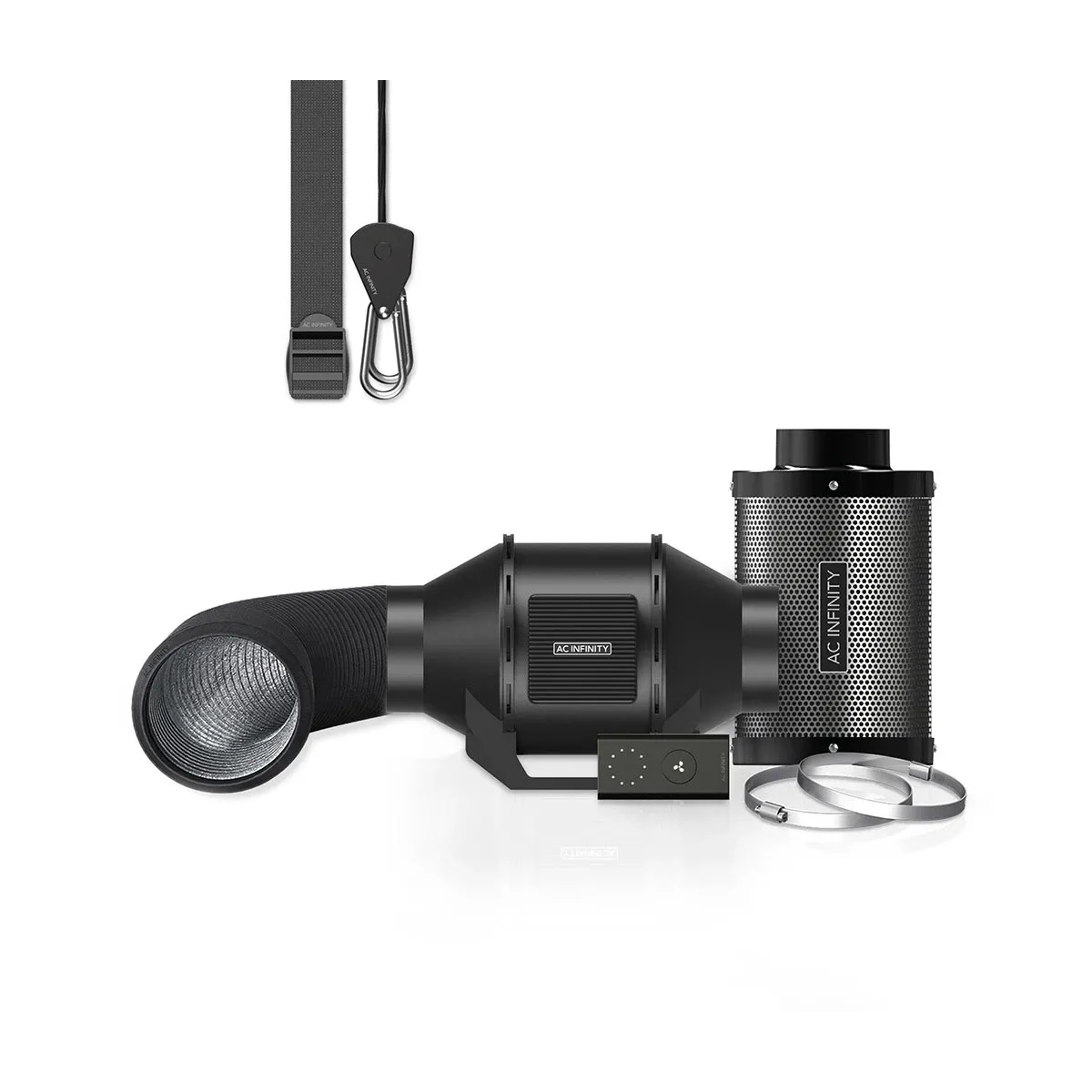 AC Infinity Cloudline A4 Abluftset | silent | EC | 280m³/h | 100mm | bis 80x80 cm