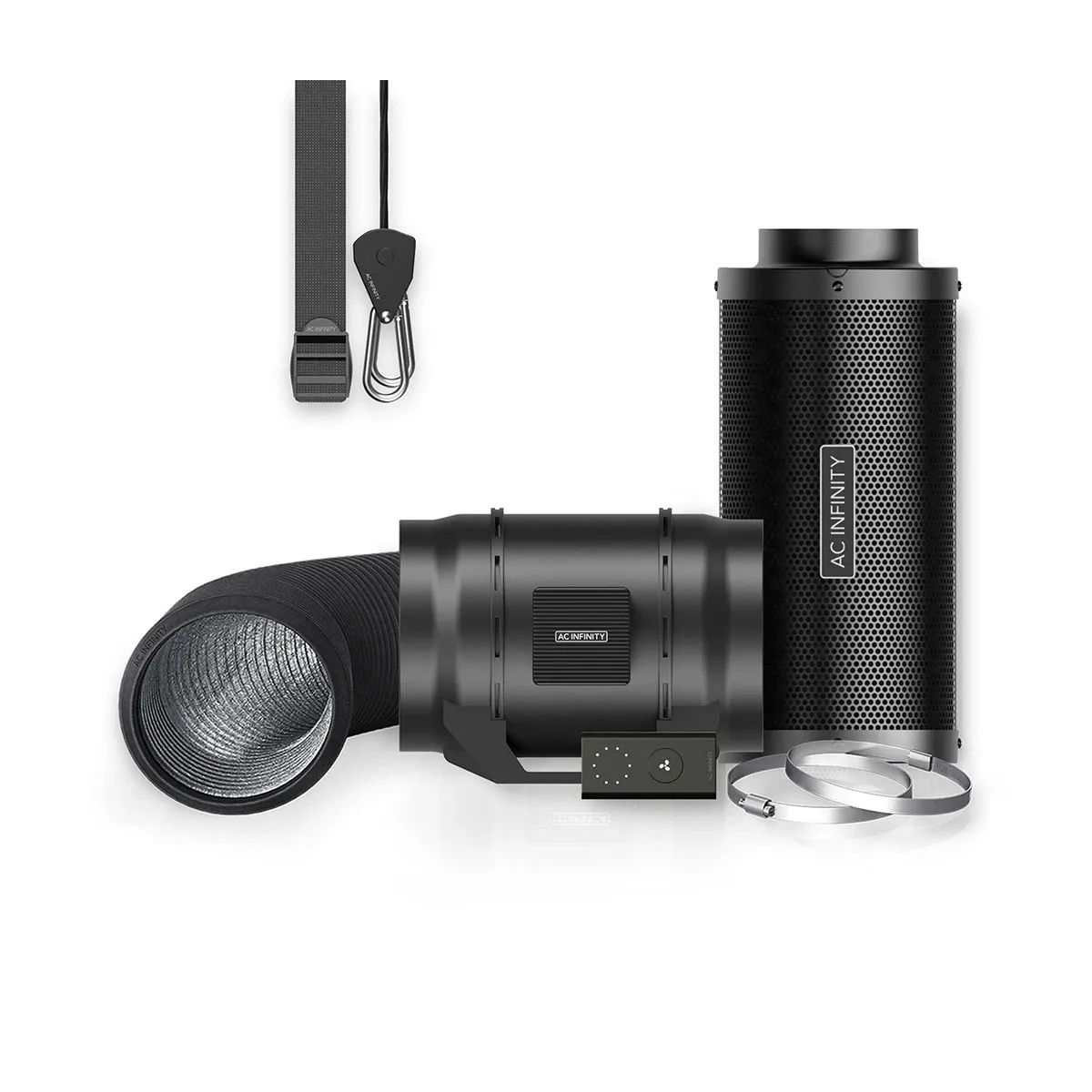 AC Infinity Cloudline A8 Abluftset | silent | EC | 1230m³/h | 200mm | bis 150x150 cm