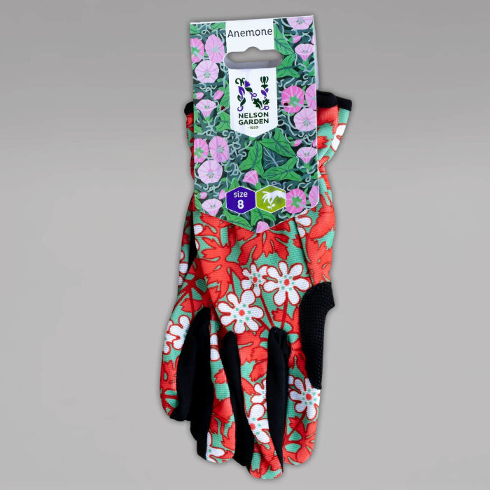 Gartenhandschuhe Anemone Red Größe 8