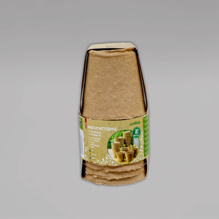 romberg Classic Anzuchttöpfe, torffrei, biologisch abbaubar 10 Stück, 11cm Durchmesser