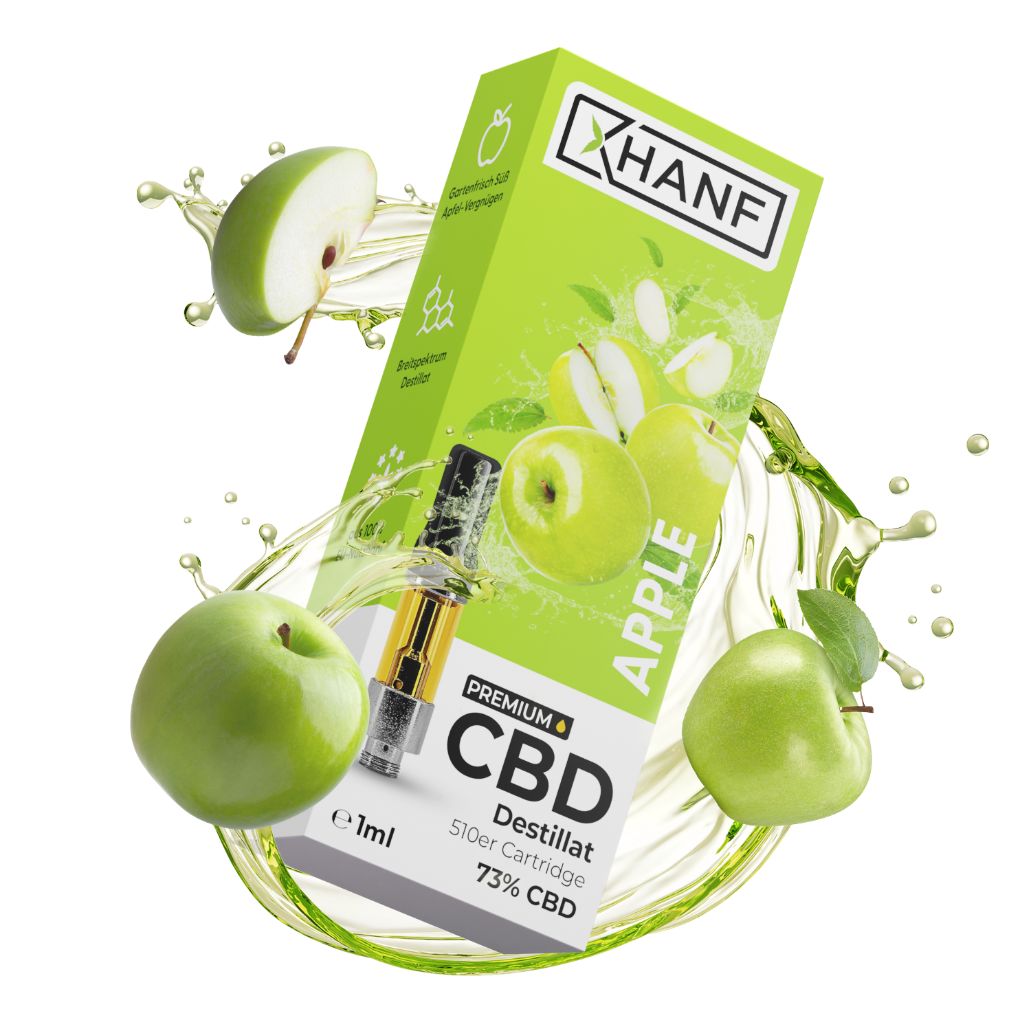 CBD Liquid Apple · 1 ml