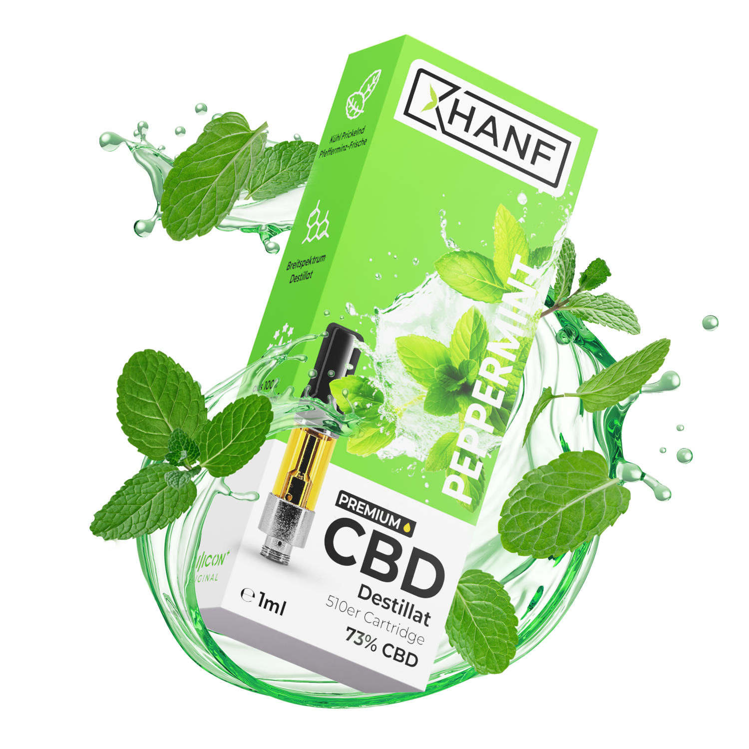 CBD Liquid Peppermint · 1 ml