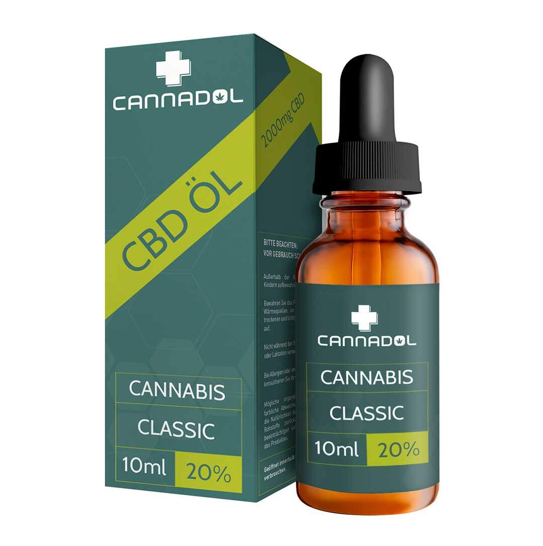 Cannadol 10ml CBD Öl Classic- Bio & Vegan 5% - 10% - 15% - 20% - 2.000mg