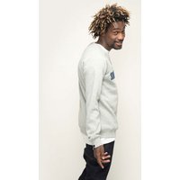 Terry Crew Neck Heather Grey, Heidegrau, XS