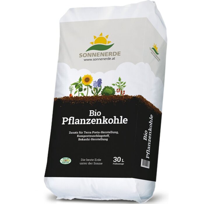 Sonnenerde Bio Pflanzenkohle, 30L
