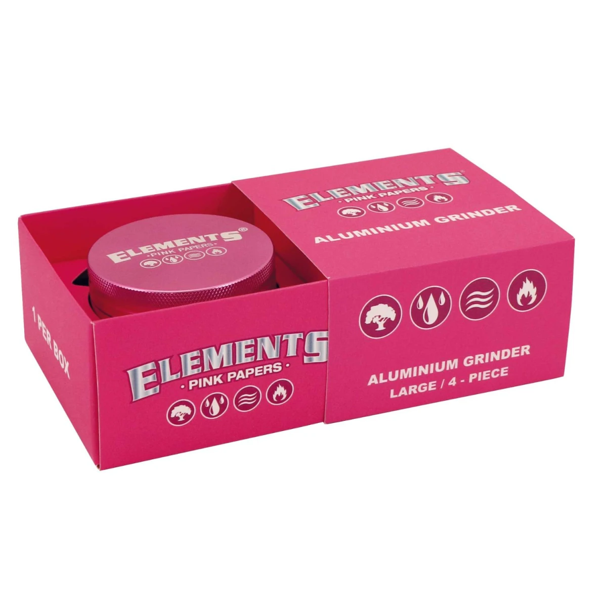 Elements Aluminium Pink Large 4-teilig Ø 61 mm