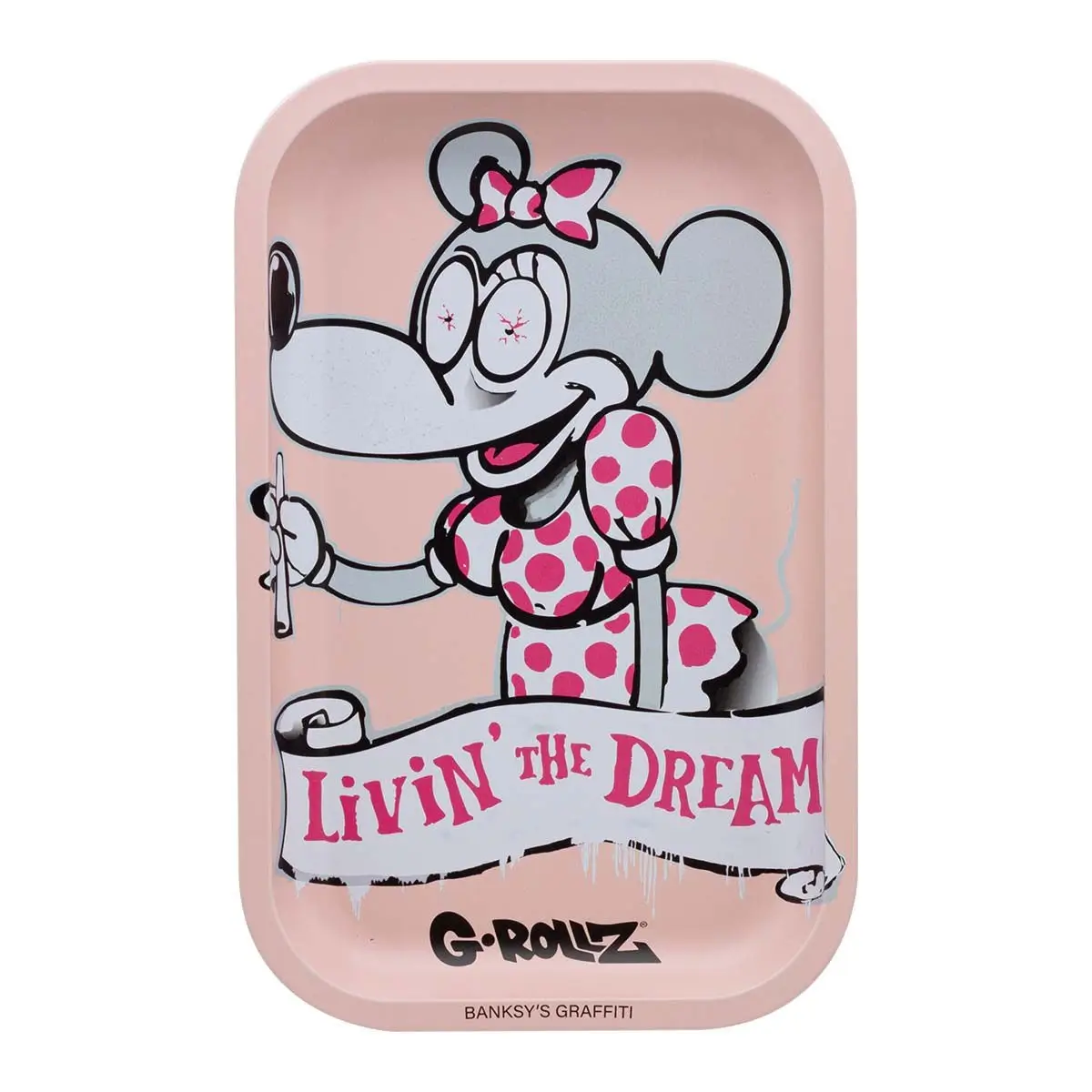 G-Rollz Banksy's Graffiti Livin' the Dream Medium Tray 17.5 x 27.5 cm