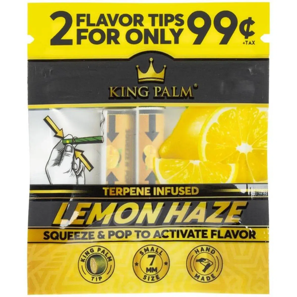 King Palm Flavor Tips Lemon Haze 7mm - 2 Stück