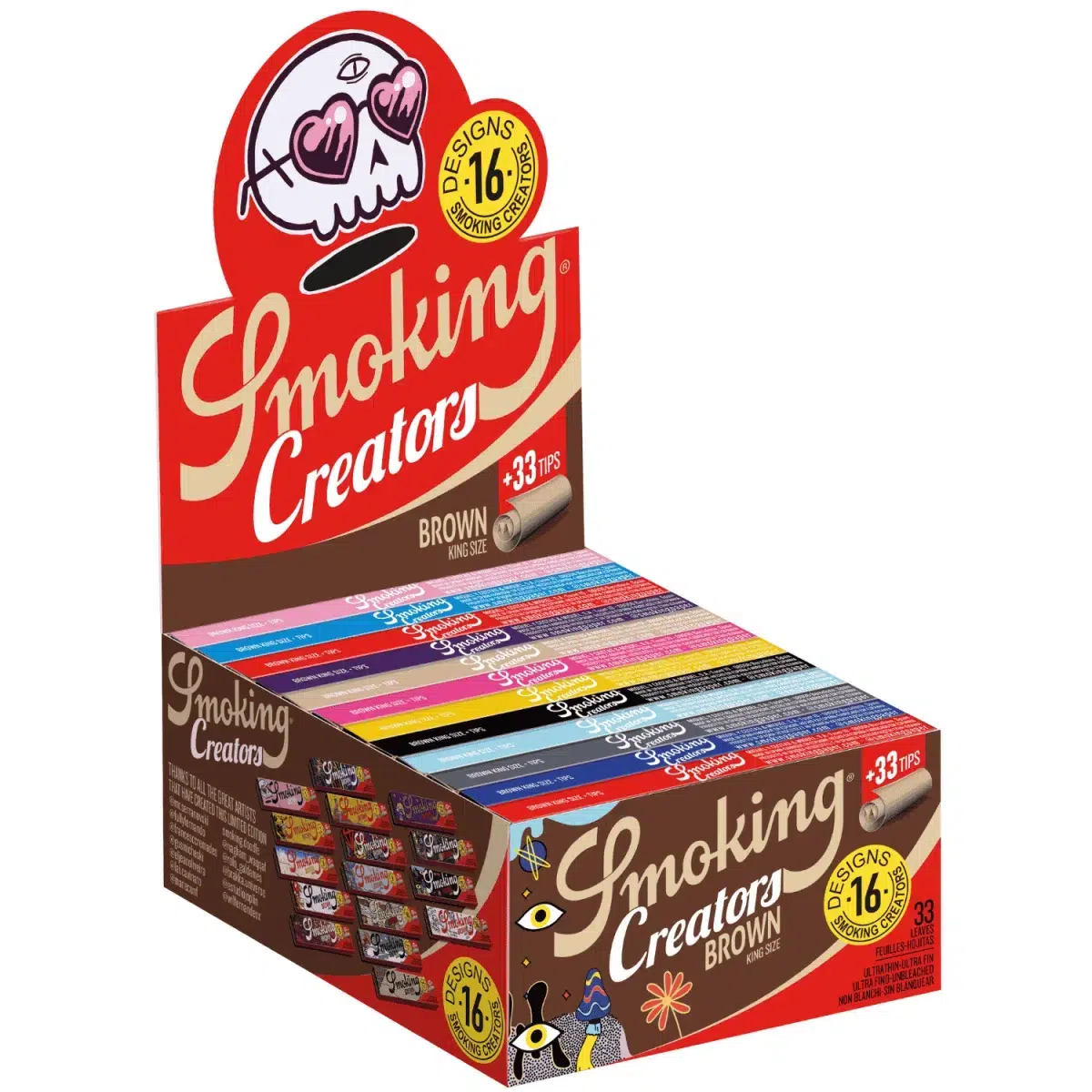 Smoking Brown "Creator" King Size 2in1 Box