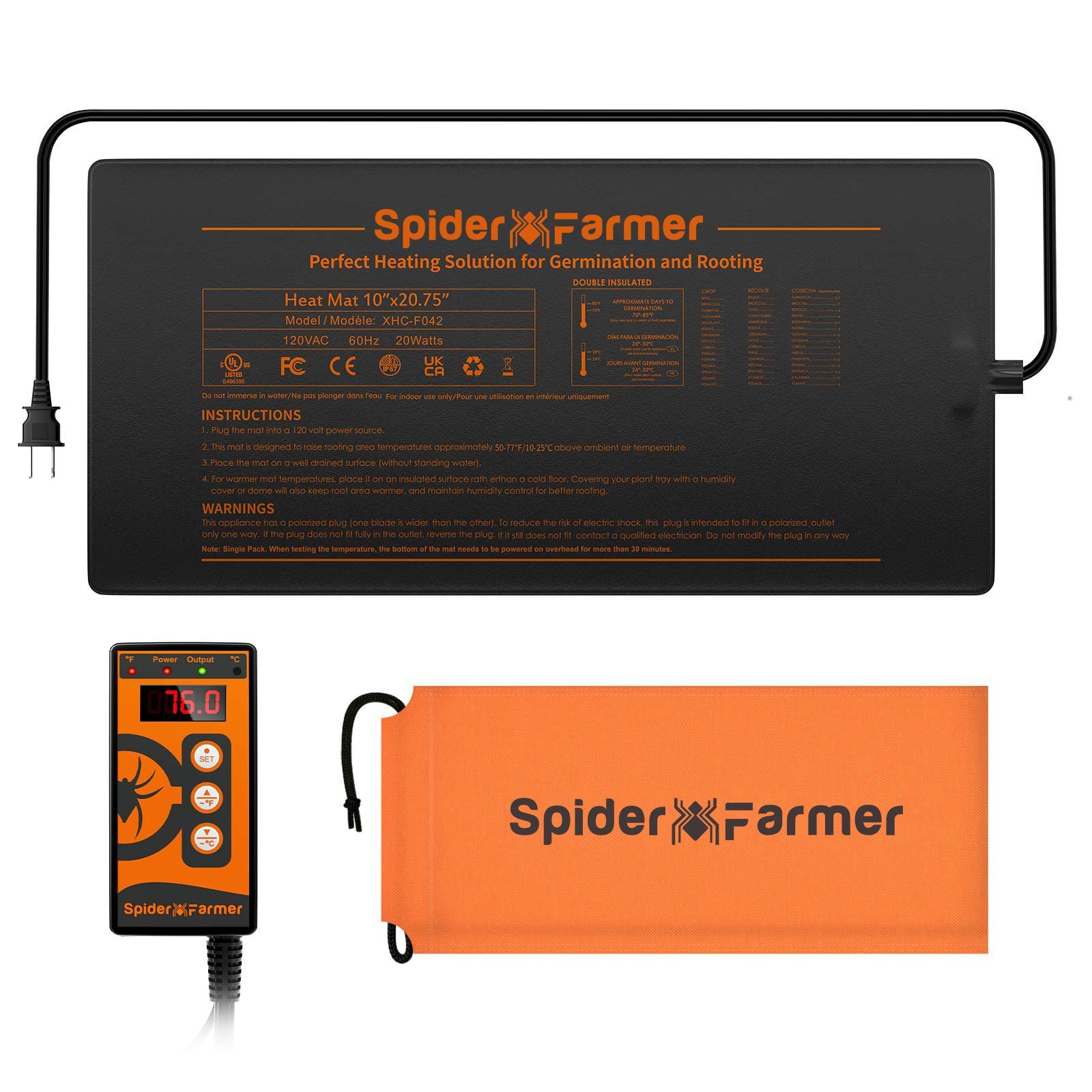 Spider Farmer 25 x 52 cm Heizmatte