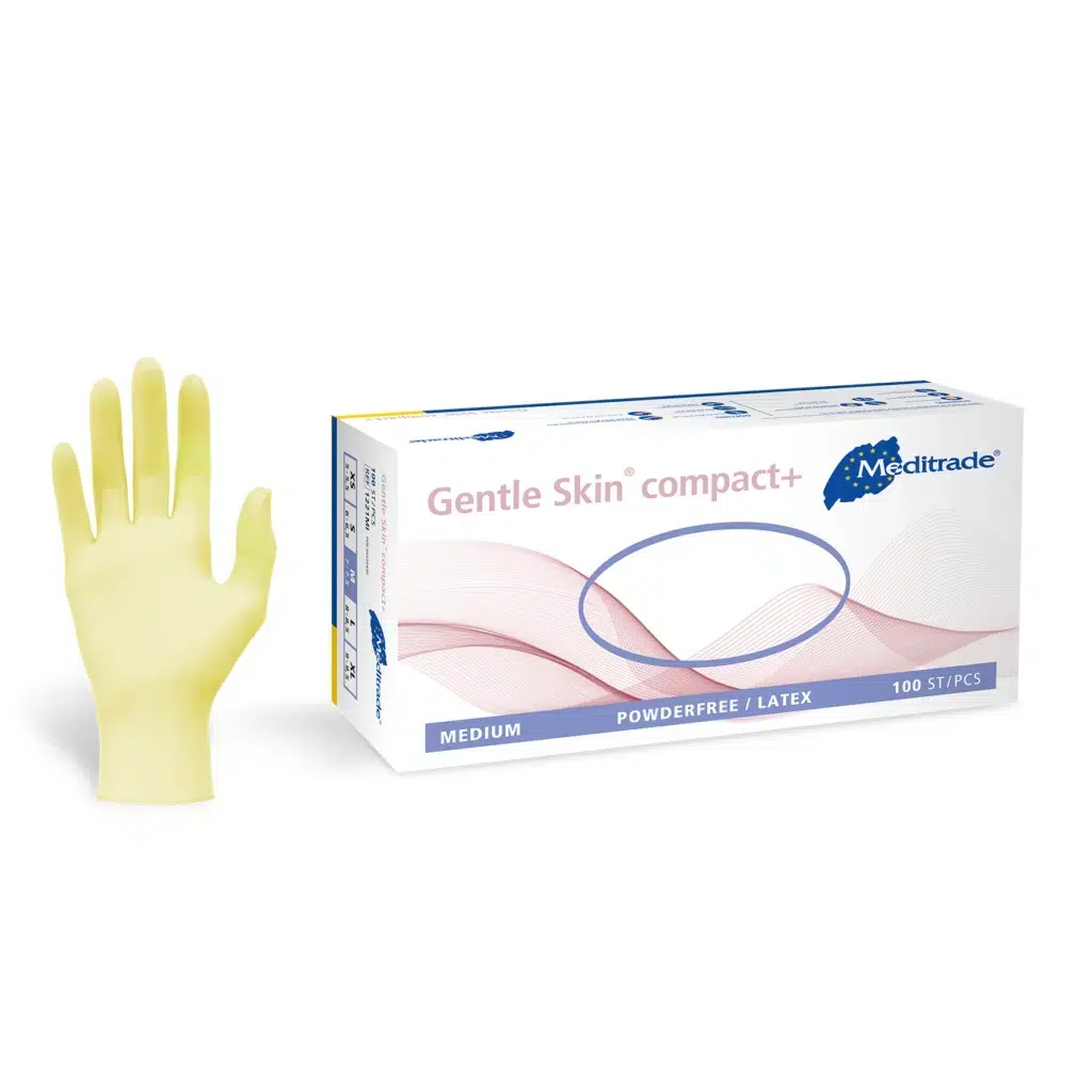Meditrade Gentle Skin compact+ Latex-Handschuhe Größe L - 100 Stück