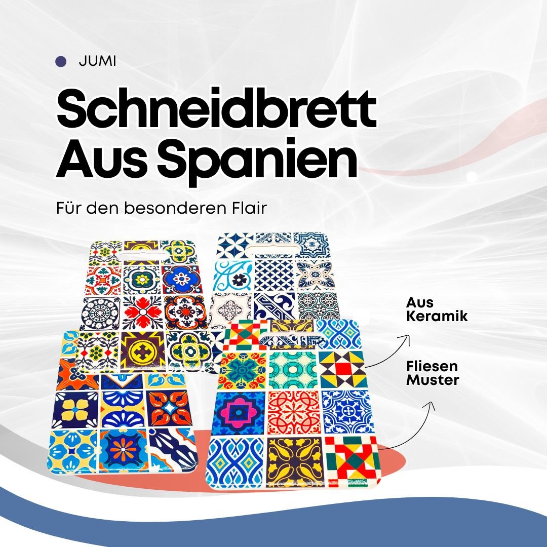 Schneidebrett mit Fliesenmuster aus Keramik Muster 2