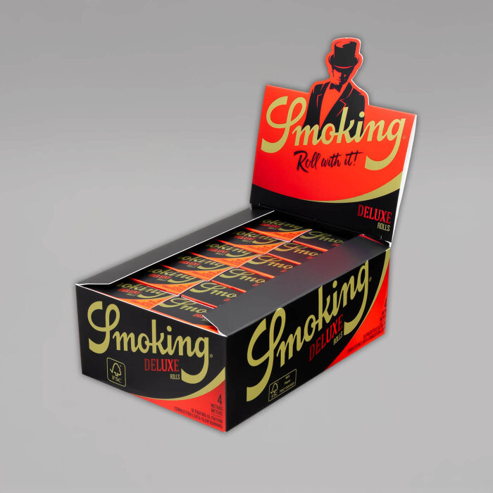Smoking DeLuxe Rolls, Endlospaper 44 mm x4 m, Box à 24 Rollen