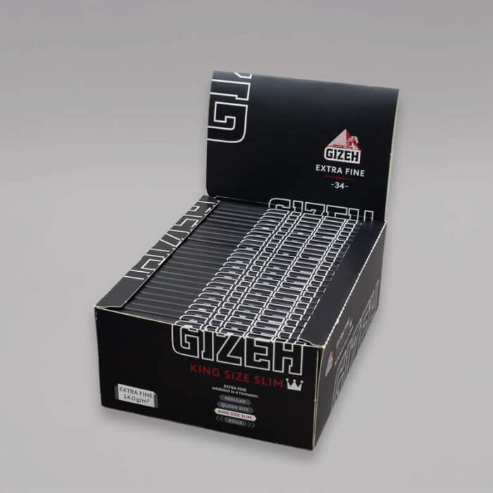 Gizeh King Size Slim Extra Fine Paper, Box à 50 Heftchen