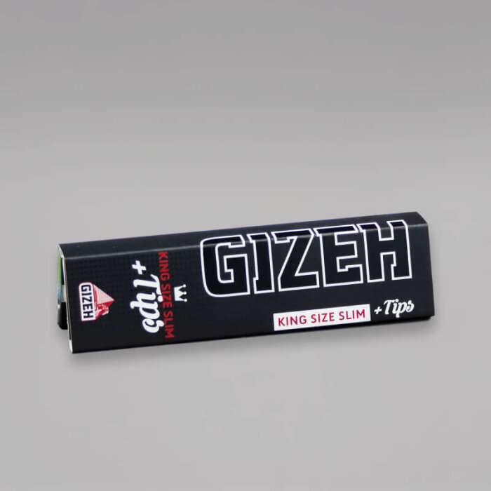 GIZEH King Size Slim Extra Fine Longpaper inkl. Tips, Heftchen mit 33 Blättchen