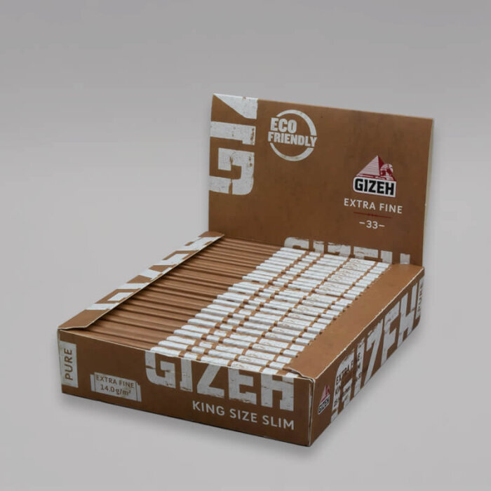 GIZEH Pure King Size Slim Longpaper, Box à 25 Heftchen